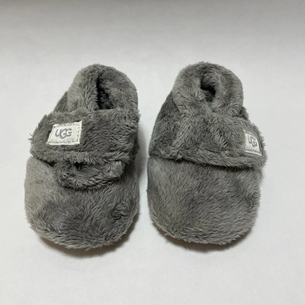 UGG Baby Bixbee Booties Charcoal Grey Newborn 0/1
